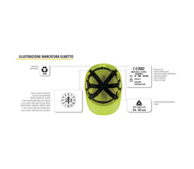 Elmetto da cantiere Diamond VI Wind - blu - Deltaplus - DIAM6WTRBL - 3295249256241 - DMwebShop - 1