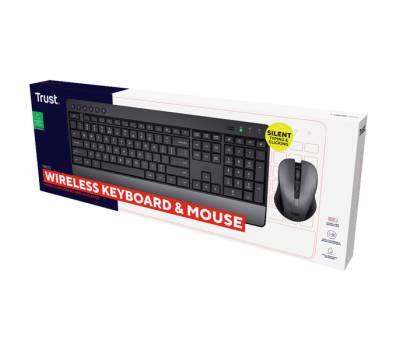 Set tastiera wireless + mouse wireless ultrasilenzioso Trezo - Trust - 24530 - 8713439245301 - DMwebShop - 4
