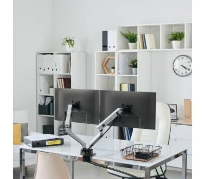 Braccio porta monitor Select Plus - per 2 monitor - Durable - 5097-23 - 4005546735016 - DMwebShop - 5