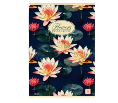 Quaderno Nature Flowers - A5 - 1 rigo - 42 fogli - 80 gr - conf. 10 pezzi - Pigna - 02088351R - 8005235510364 - DMwebShop - 4