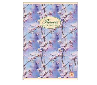 Quaderno Nature Flowers - A5 - 5 mm - 42 fogli - 80 gr - conf. 10 pezzi - Pigna - 02088355M - 8005235510371 - DMwebShop - 1
