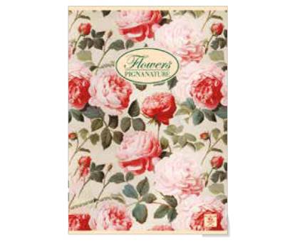 Quaderno Nature Flowers - A5 - 5 mm - 42 fogli - 80 gr - conf. 10 pezzi - Pigna - 02088355M - 8005235510371 - DMwebShop - 2