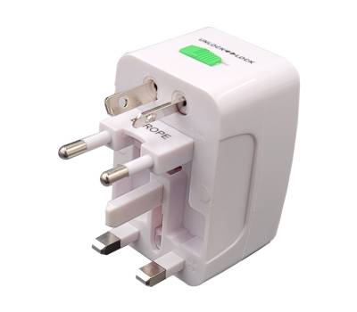 Adattatore da viaggio universale bianco - MKC - 492519362 - 8006012370713 - DMwebShop - 4