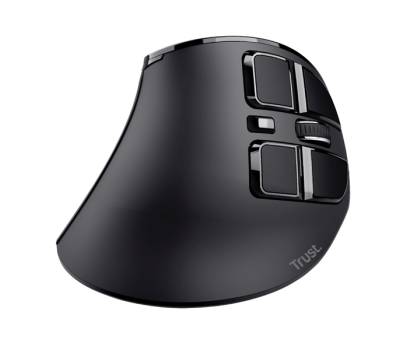 Mouse wireless ergonomico Voxx - ricaricabile - nero - Trust - 23731 - 8713439237313 - DMwebShop - 1