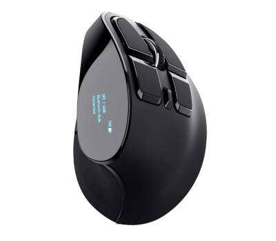 Mouse wireless ergonomico Voxx - ricaricabile - nero - Trust - 23731 - 8713439237313 - DMwebShop - 2