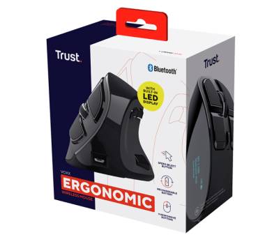 Mouse wireless ergonomico Voxx - ricaricabile - nero - Trust - 23731 - 8713439237313 - DMwebShop - 7