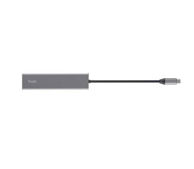Hub USB-C veloce e lettore di schede - 3 porte - argento - Trust - 24191 - 8713439241914 - DMwebShop - 2