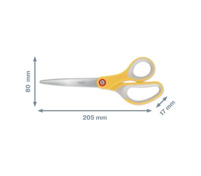 Forbici Cosy - 205 mm - acciaio - giallo - Leitz - 53320019 - 4002432128549 - DMwebShop - 1