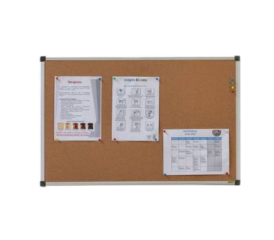 Lavagna - 60 x 90 cm - superficie in sughero - cornice in alluminio - Starline - CA03409214-SL01-STL - 8025133121899 - DMwebShop - 4