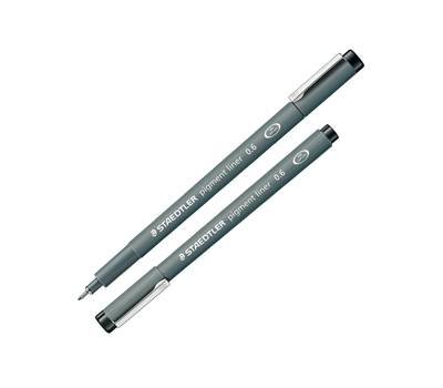 Pennarello Pigment Liner 308 - nero - 0,6 mm - conf. 10 pezzi - Staedtler - 308 06-9 - 4007817308363 - DMwebShop