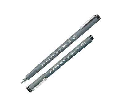 Pennarello Pigment Liner 308 - nero - 0,8 mm - conf. 10 pezzi - Staedtler - 308 08-9 - 4007817327104 - DMwebShop