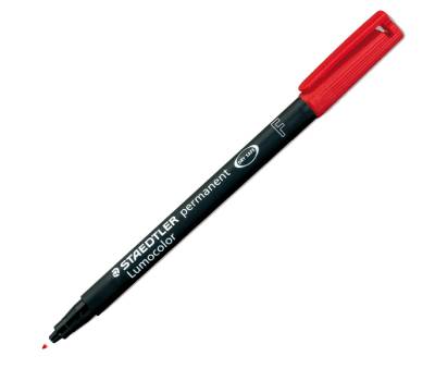 Pennarello Lumocolor Permanent 318 - punta 0,6 mm - rosso - conf. 10 pezzi - Staedtler - 318-2 - 4007817304327 - DMwebShop
