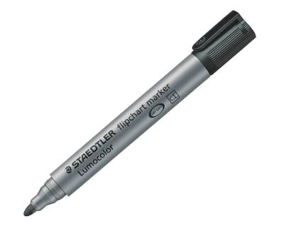 Marcatore Lumocolor Flipchart 356 - a base d'acqua - punta tonda - 2 mm - nero - conf. 10 pezzi - Staedtler - 3569 - 4007817356029 - DMwebShop