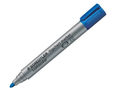 Marcatore Lumocolor Flipchart 356 - a base d'acqua - punta tonda - 2 mm - blu - conf. 10 pezzi - Staedtler - 3563 - 4007817356043 - DMwebShop