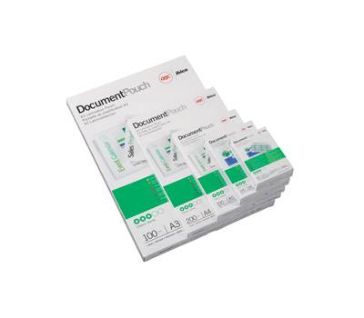 Pouches - A3 - 303 x 426 mm - 2 x 125 micron - conf. 100 pezzi - GBC - 3200725 - 33816024045 - DMwebShop