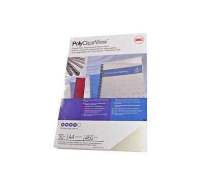 Copertine PolyClear View - A4 - 300 micron - PPL - neutro trasparente opaco - conf. 100 pezzi - GBC - IB386848 - 13465386848 - DMwebShop