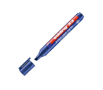 Marcatore 33 a base d'acqua - punta scalpello - 1 - 5 mm - blu - Edding - E-33 003 - 4004764304875 - DMwebShop