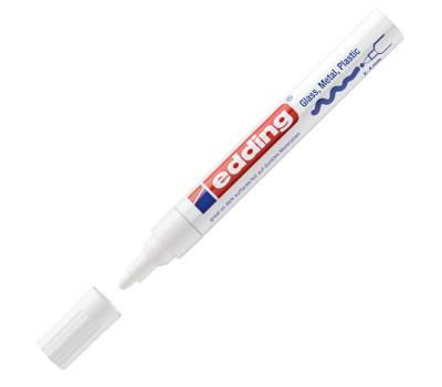 Marcatore permanente a vernice 750 - punta 2 - 4 mm - bianco - Edding - E-750 049 - 4004764953172 - DMwebShop