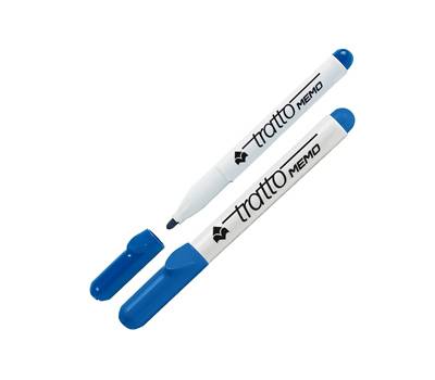 Pennarello Memo - a secco - per lavagne cancellabili - punta conica - 2,5 mm - blu - conf. 12 pezzi - Tratto - 854001 - 8000825854019 - DMwebShop