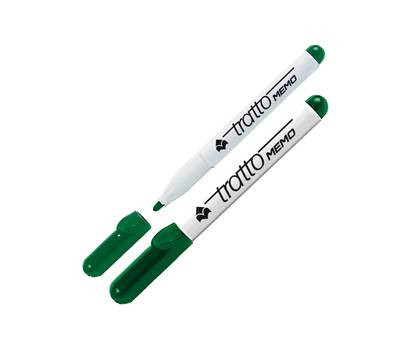 Pennarello Memo - a secco - per lavagne cancellabili - punta conica - 2,5 mm - verde - conf. 12 pezzi - Tratto - 854004 - 8000825854149 - DMwebShop