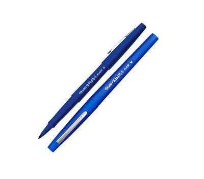 Pennarello Flair Nylon punta feltro - punta 1,1 mm - blu - conf. 12 pezzi - Papermate - S0191013 - 8008285095140 - DMwebShop