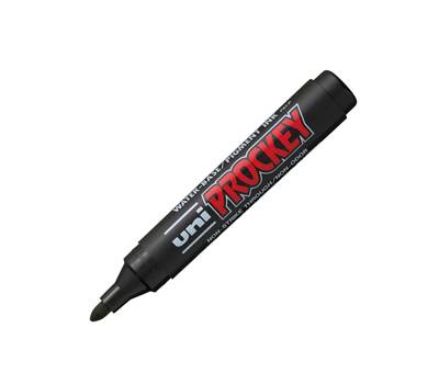Marcatore Uni Prockey M122 - punta conica - 1,2 - 1,8 mm - nero - Uni Mitsubishi - M 122 N - 4902778917114 - DMwebShop