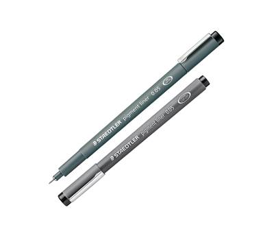Pennarello Pigment Liner 308 - nero - 0,05 mm - conf. 10 pezzi - Staedtler - 308 005-9 - 4007817308196 - DMwebShop
