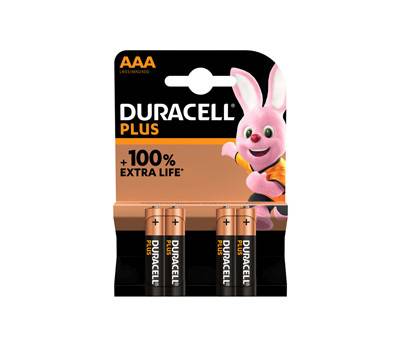 Pila Mini Stilo AAA Plus100 - MN2400 - blister 4 pezzi - Duracell - DU0201 - DMwebShop