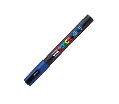 Marcatore a base d'acqua Uni Posca PC3M - punta fine - 0,9 - 1,3 mm - blu - Uni Mitsubishi - M PC3M B - 8007404080418 - DMwebShop