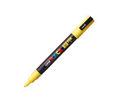 Marcatore a base d'acqua Uni Posca PC3M - punta fine - 0,9 - 1,3 mm - giallo - Uni Mitsubishi - M PC3M G - 8007404080357 - DMwebShop