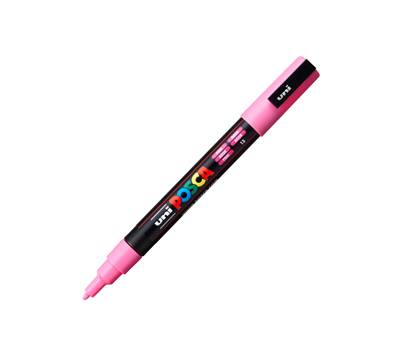 Marcatore a base d'acqua Uni Posca PC3M - punta fine - 0,9 - 1,3 mm - rosa - Uni Mitsubishi - M PC3M RA - 4902778915837 - DMwebShop