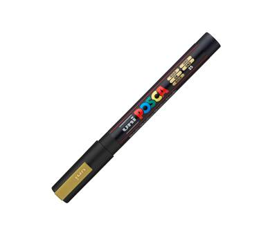 Marcatore a base d'acqua Uni Posca PC3M - punta fine - 0,9 - 1,3 mm - oro - Uni Mitsubishi - M PC3M ORO - 8007404080494 - DMwebShop