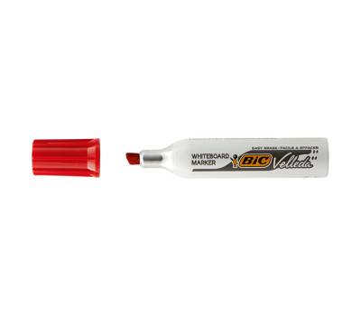 Pennarello Whiteboard Marker Velleda 1781 - punta a scalpello da 3,2 a 5,5 mm - rosso - conf. 12 pezzi - Bic - 9402961 - 3086121781032 - DMwebShop