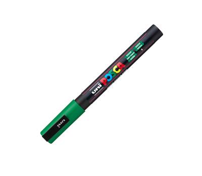 Marcatore a base d'acqua Uni Posca PC3M - punta fine - 0,9 - 1,3 mm - verde - Uni Mitsubishi - M PC3M V - 8007404080395 - DMwebShop