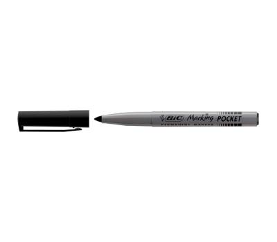 Marcatori permanente Marking a base d'alcool - punta pocket tonda 1,1 mm - nero - conf. 12 pezzi - Bic - 8209022 - 3086121445095 - DMwebShop