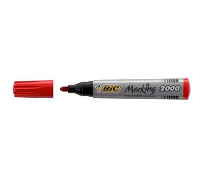 Marcatori permanente Marking a base d'alcool - punta tonda - 1,7 mm - rosso - conf. 12 pezzi - Bic - 8209133 - 3086122000033 - DMwebShop
