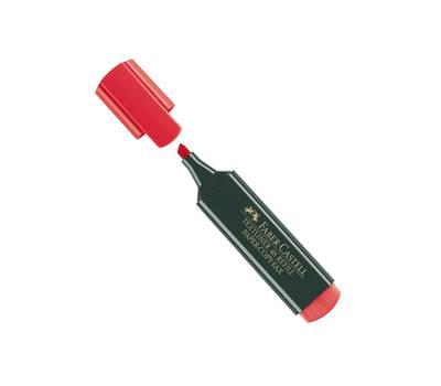Evidenziatore Textliner 48 - punta di 3 differenti larghezze: 5 - 3 - 1 mm - rosso - Faber Castell - 154821 - 4005401548218 - DMwebShop