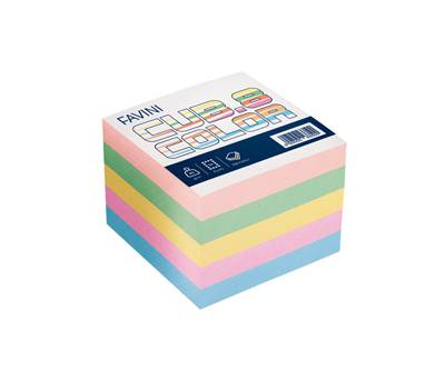 Foglietti Cubo - mix colori soft - 9,5 x 9,5 cm - 80 gr - 750 fogli - Favini - A45X926 - 8007057159073 - DMwebShop