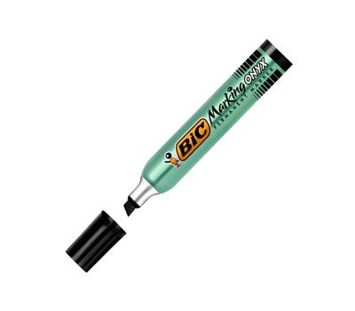 Marcatore permanente Marking Onyx 1591 - punta a scalpello 2,7 - 6,2 mm - nero - conf. 12 pezzi - Bic - 8418303 - 3086123010000 - DMwebShop