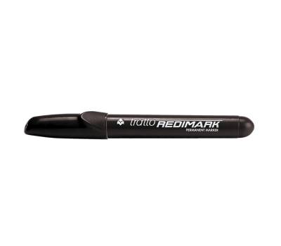 Marcatore permanente Redimark - punta a scalpello - 6,5 mm - nero - conf. 12 pezzi - Tratto - 857003 - 8000825857034 - DMwebShop