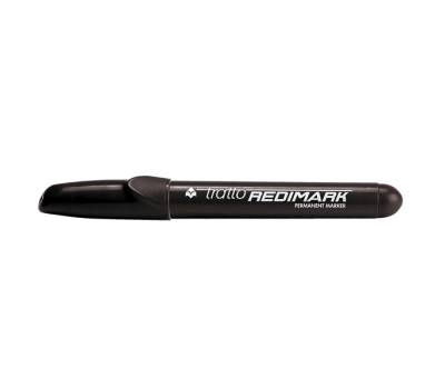 Marcatore permanente Redimark - punta tonda - 3,5 mm - nero - conf. 12 pezzi - Tratto - 856003 - 8000825856037 - DMwebShop