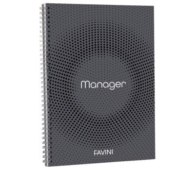 Blocco Spiral Manager 4 fori - microperforato - 23 x 29,7 cm - 10 mm - 80 gr - 90 fogli - conf. 5 pezzi - Favini - A293814 - 8007057493627 - DMwebShop