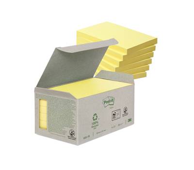 Blocco Z Notes Green - giallo - 76 x 127 mm - 100 fogli - riciclabile - conf. 6 pezzi - Post-it - 7100172257 - 4054596723160 - DMwebShop