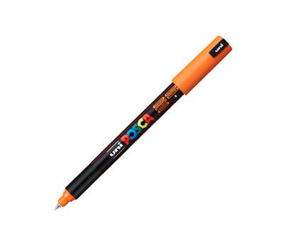 Marcatore a base d'acqua Uni Posca Pen PC1M - punta extra fine - 0,7 mm - arancio - Uni Mitsubishi - M PC1MR AC - 4902778089804 - DMwebShop