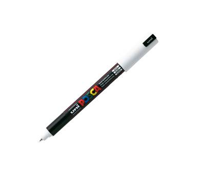 Marcatore a base d'acqua Uni Posca Pen PC1M - punta extra fine - 0,7 mm - bianco - Uni Mitsubishi - M PC1MR BI - 4902778089781 - DMwebShop
