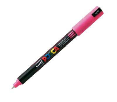 Marcatore a base d'acqua Uni Posca Pen PC1M - punta extra fine - 0,7 mm - rosa - Uni Mitsubishi - M PC1MR RA - 4902778089842 - DMwebShop