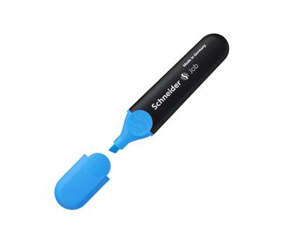 Evidenziatore Job - punta a scalpello - tratto da 1 - 5 mm - colore azzurro - conf. 10 pezzi - Schneider - P001503 - 4004675015037 - DMwebShop