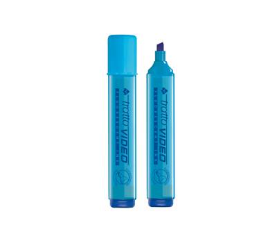 Evidenziatore Video - punta a scalpello - tratto da 1 - 5 mm - azzurro - conf. 12 pezzi - Tratto - 830205 - 8000825003820 - DMwebShop