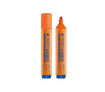 Evidenziatore Video - punta a scalpello - da 1 - 5 mm - arancio - conf. 12 pezzi - Tratto - 830203 - 8000825003806 - DMwebShop
