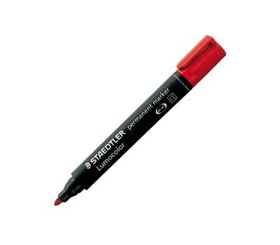 Marcatore Lumocolor Permanent 352 punta tonda tratto 2 mm rosso - 4996